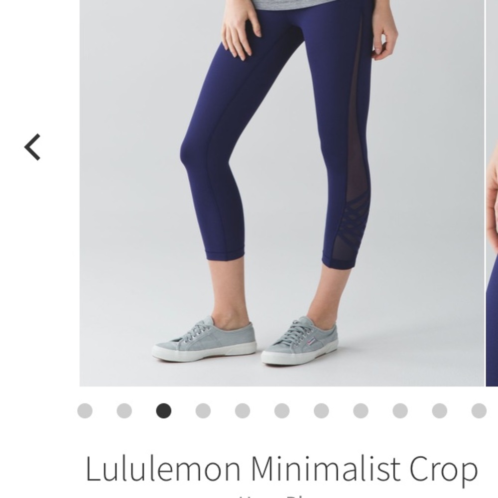 Lululemon Minimalist Crop Hero Blue
